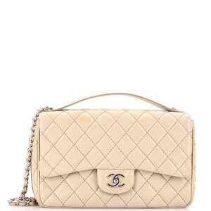 Chanel Jumbo Easy Carry Flap Bag Quilted Lambskin
